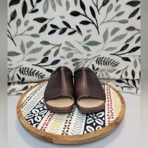 Rocky Brands 4 Eursole Brown My Time Women’s Slide Size 7M Leather